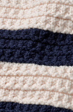 Lyrana Navy Blazer Chunky Knit Cardigan