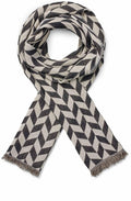 MaAkseline Black Chevron Scarf