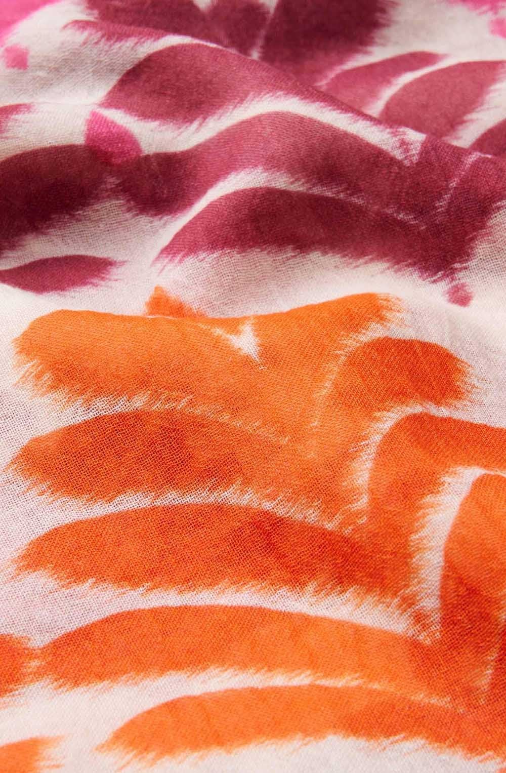 MaAlaia Azalea Pink Bold Print Scarf