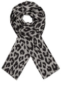 MaAlo Steel Grey Animal Print Scarf