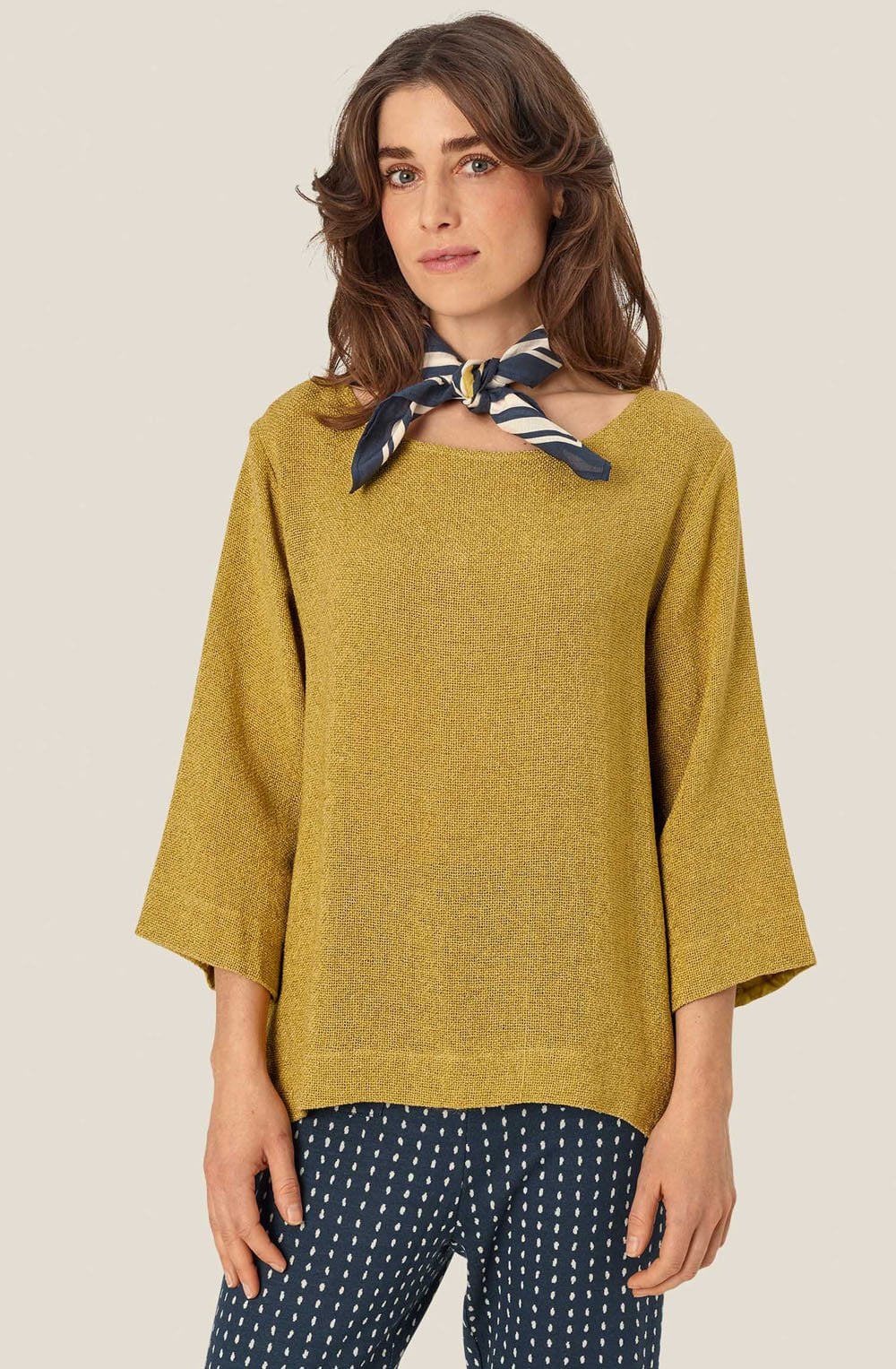 MaAlondro Burnish Gold Small Square Scarf
