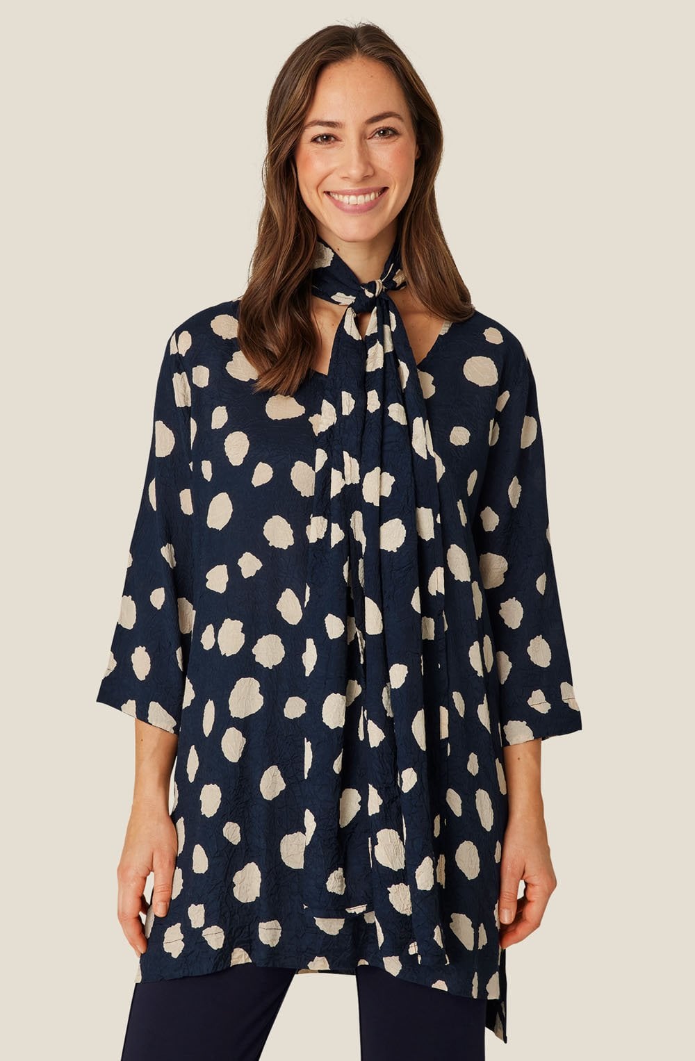 MaAlong Maritime Blue Scarf