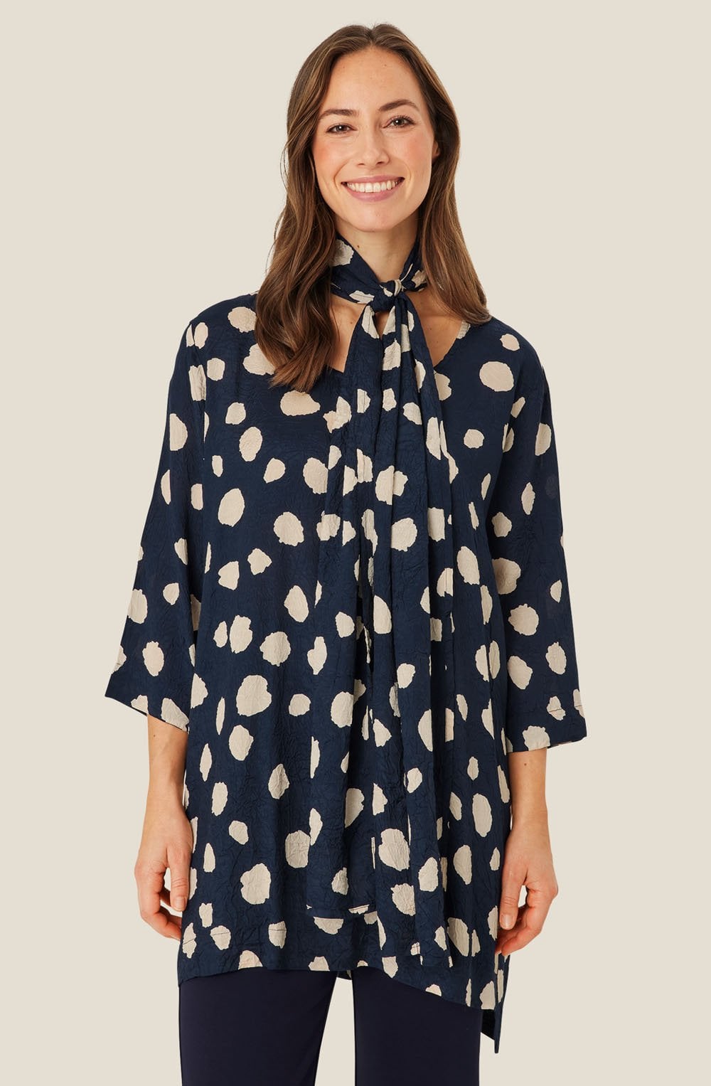 MaAlong Maritime Blue Scarf
