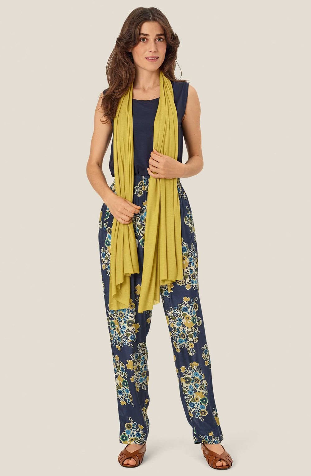 MaAmega Burnish Gold Jersey Scarf