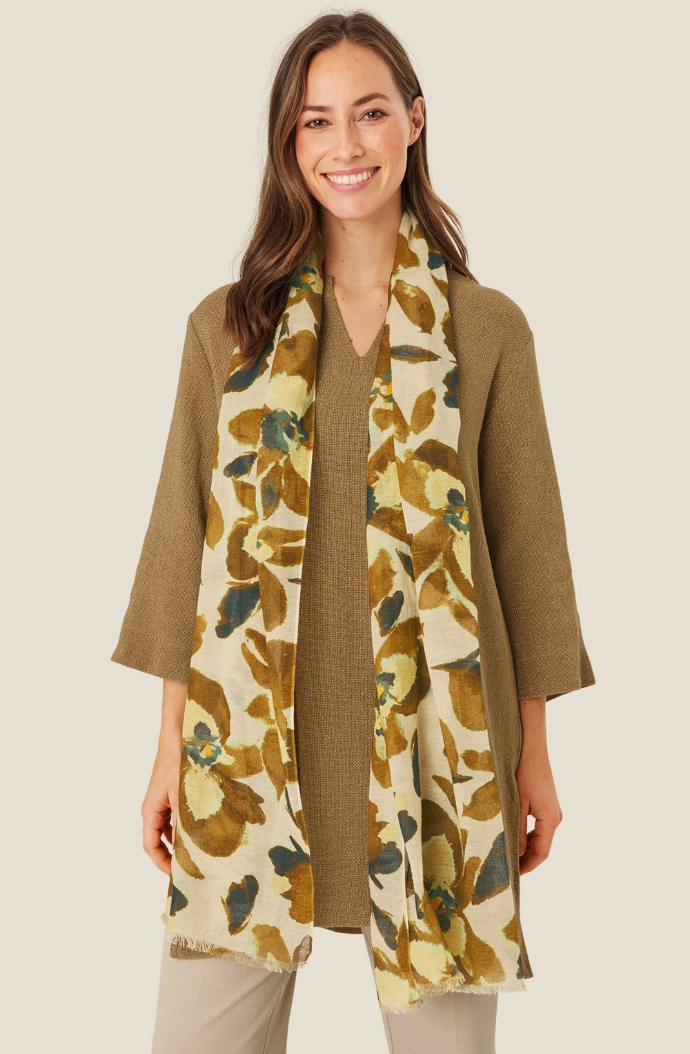 MaAurela Dull Gold Scarf