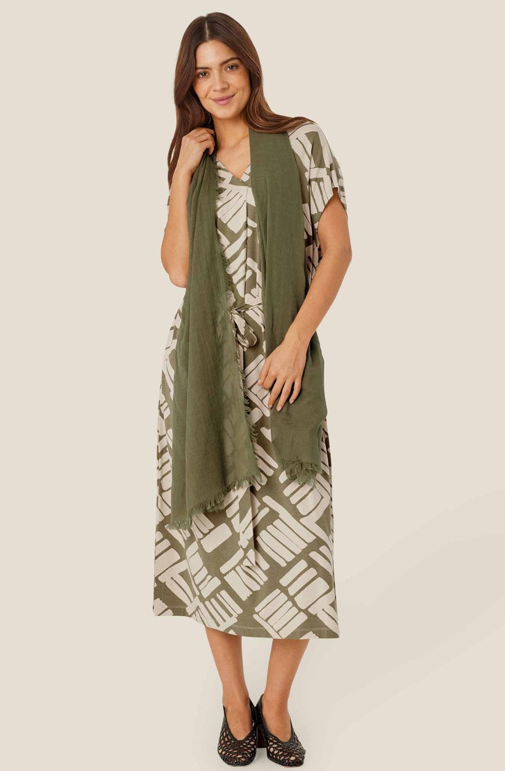 MaAva Dusky Green Scarf