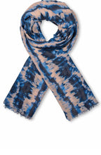 MaAzuka Navy Peony Lightweight Scarf