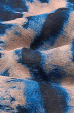 MaAzuka Navy Peony Lightweight Scarf