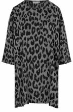 MaBai Steel Grey Animal Print Tunic