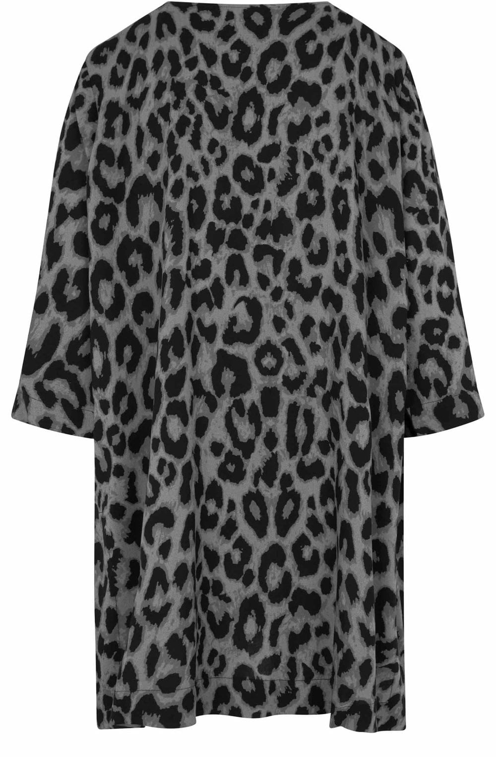 MaBai Steel Grey Animal Print Tunic