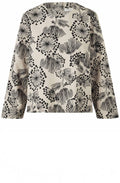 MaBalloon Fog Floral Print Blouse