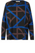 MaBarr Surf The Web Ribbon Jersey Top