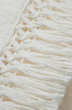 MaBasima Cream Fringed Top