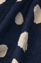 MaBecca Maritime Blue Distorted Spot Blouse