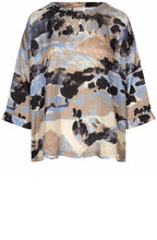 MaBecca Steel Grey Silk Touch Blouse