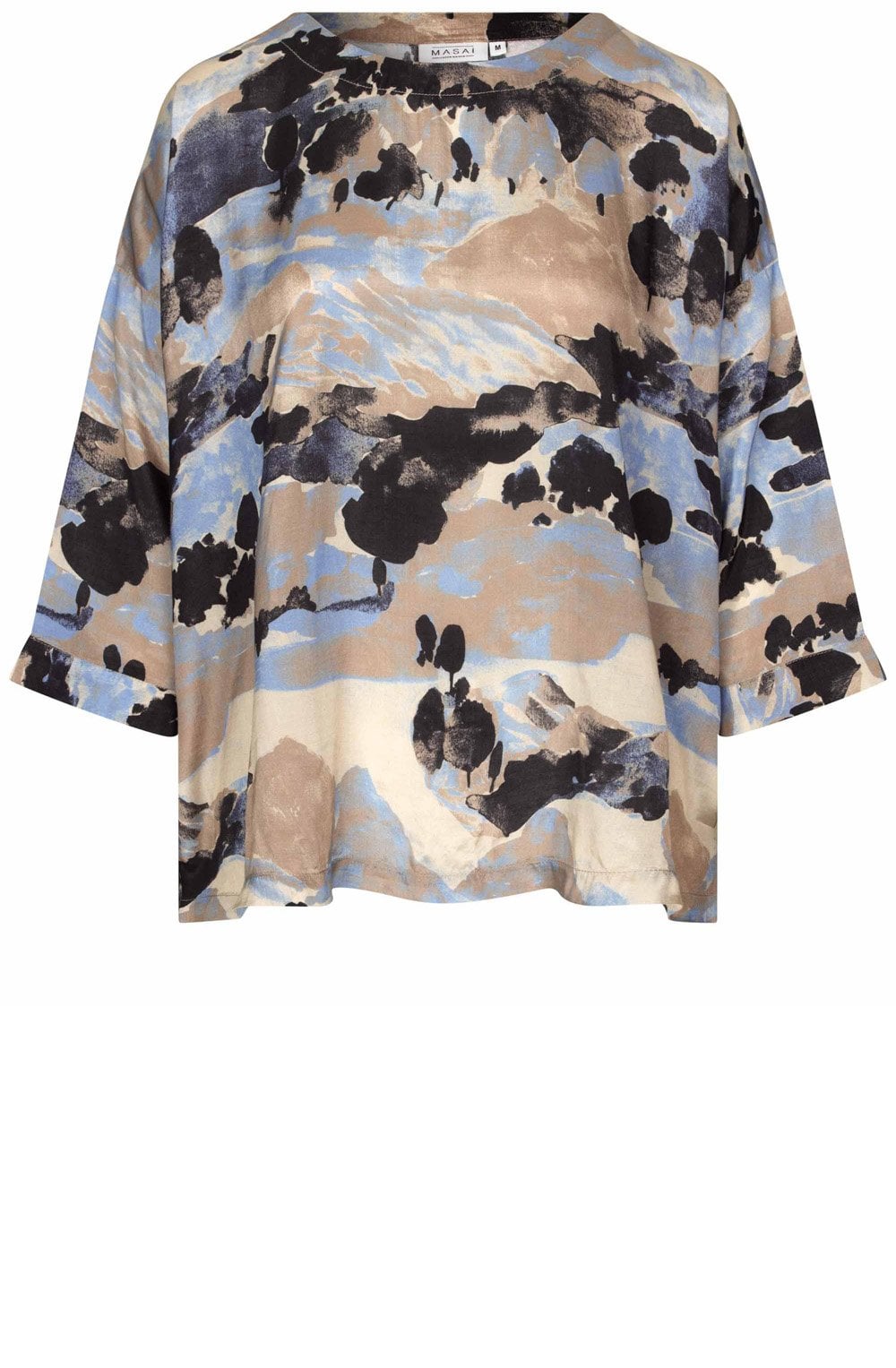 MaBecca Steel Grey Silk Touch Blouse