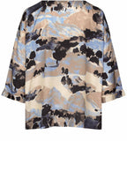 MaBecca Steel Grey Silk Touch Blouse