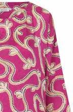 MaBecca Wild Aster Oversized Silky Blouse