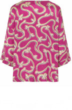MaBecca Wild Aster Oversized Silky Blouse