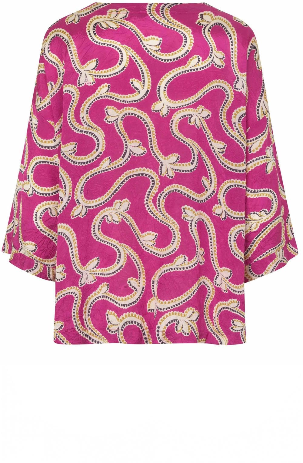 MaBecca Wild Aster Oversized Silky Blouse
