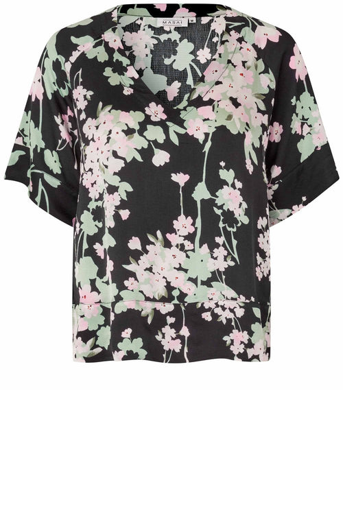 MaBegitta Pink Lady Cherry Blossom Blouse