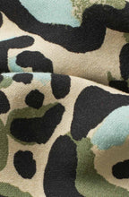 MaBirtha Lichen Green Animal Print Box Shirt