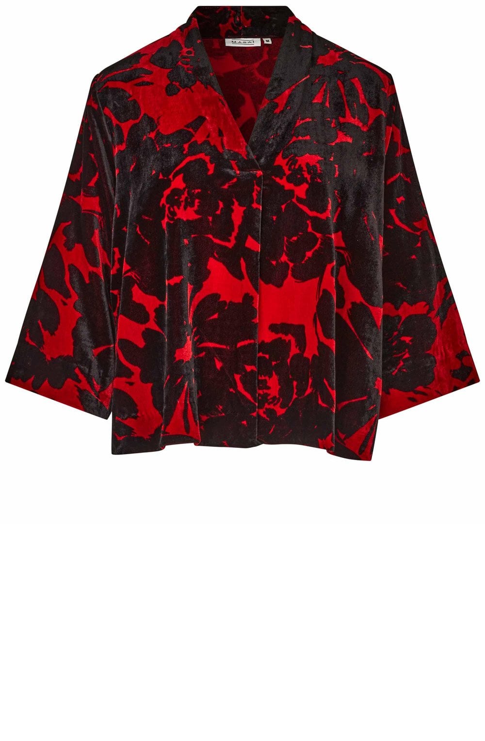 MaBlythe Scarlet Sage Velvet Top