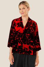 MaBlythe Scarlet Sage Velvet Top