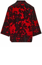 MaBlythe Scarlet Sage Velvet Top