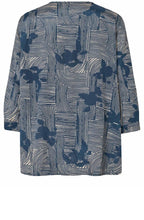 MaBraekyn Sargasso Silk Touch V Neck Blouse