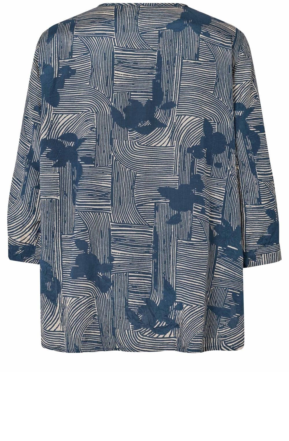 MaBraekyn Sargasso Silk Touch V Neck Blouse