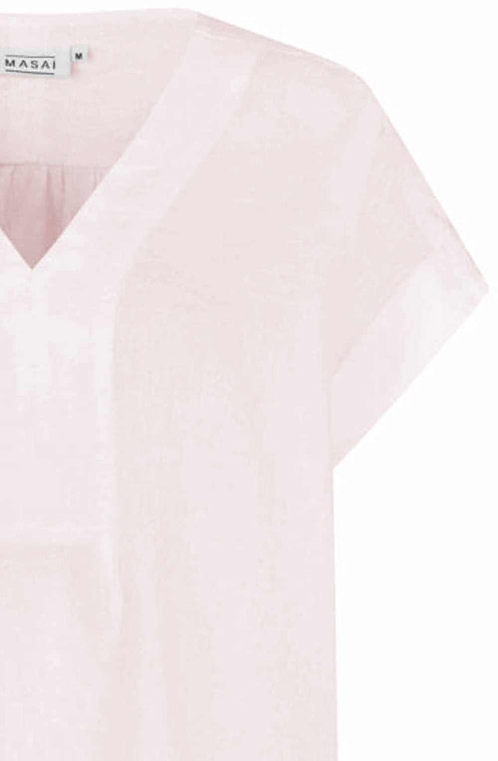 MaBraidy Mauve Chalk Linen Blouse