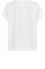 MaBraidy White Linen Blouse