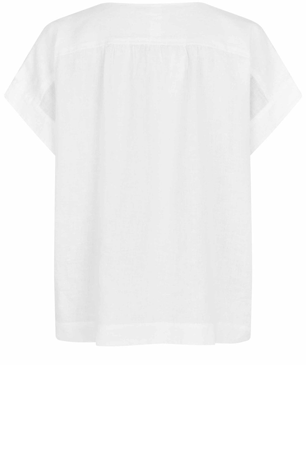 MaBraidy White Linen Blouse