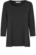 MaCecille Black Jersey Top