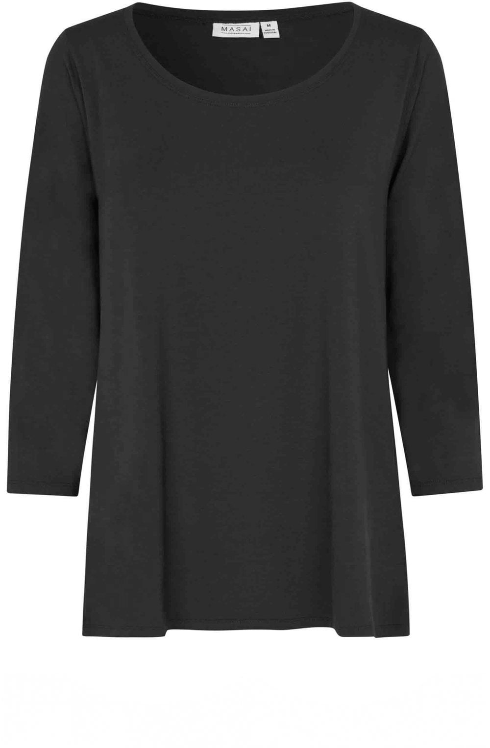 MaCecille Black Jersey Top