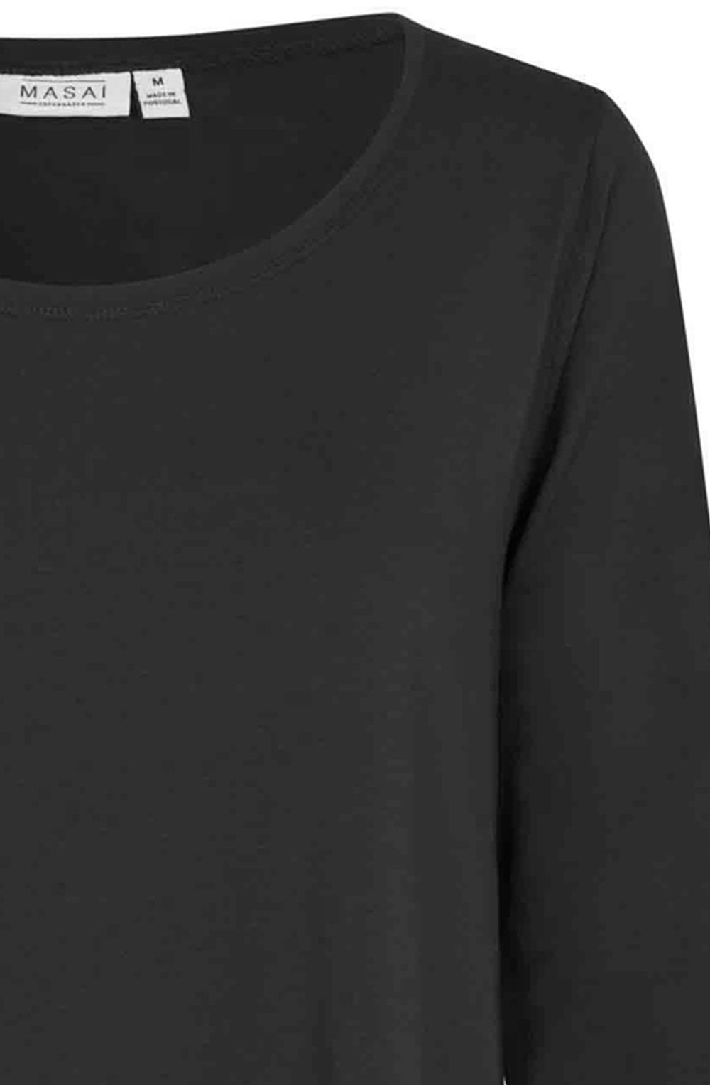 MaCecille Black Jersey Top