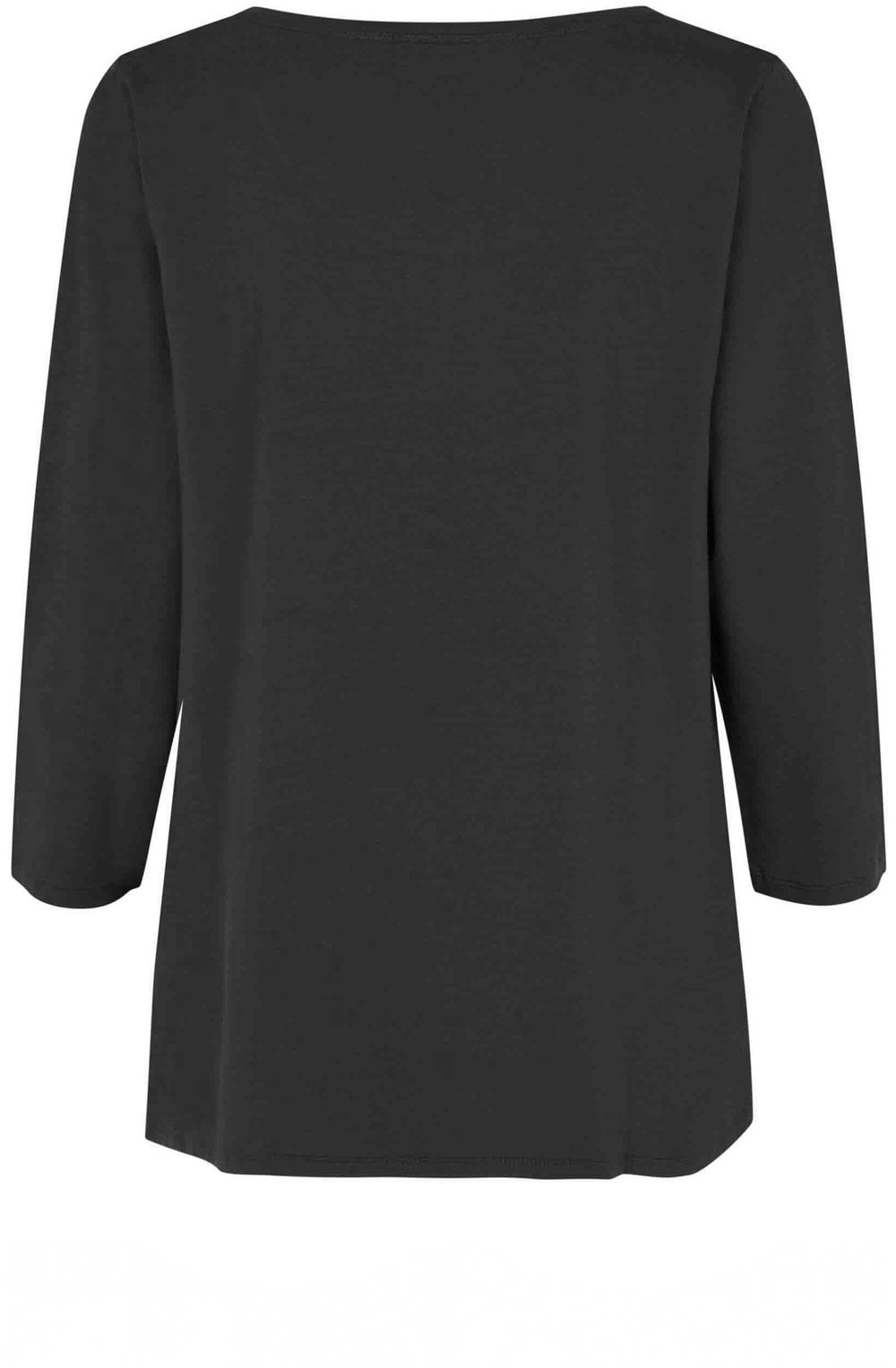 MaCecille Black Jersey Top