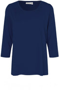 MaCecille Navy Jersey Top