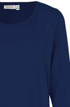 MaCecille Navy Jersey Top