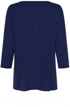 MaCecille Navy Jersey Top