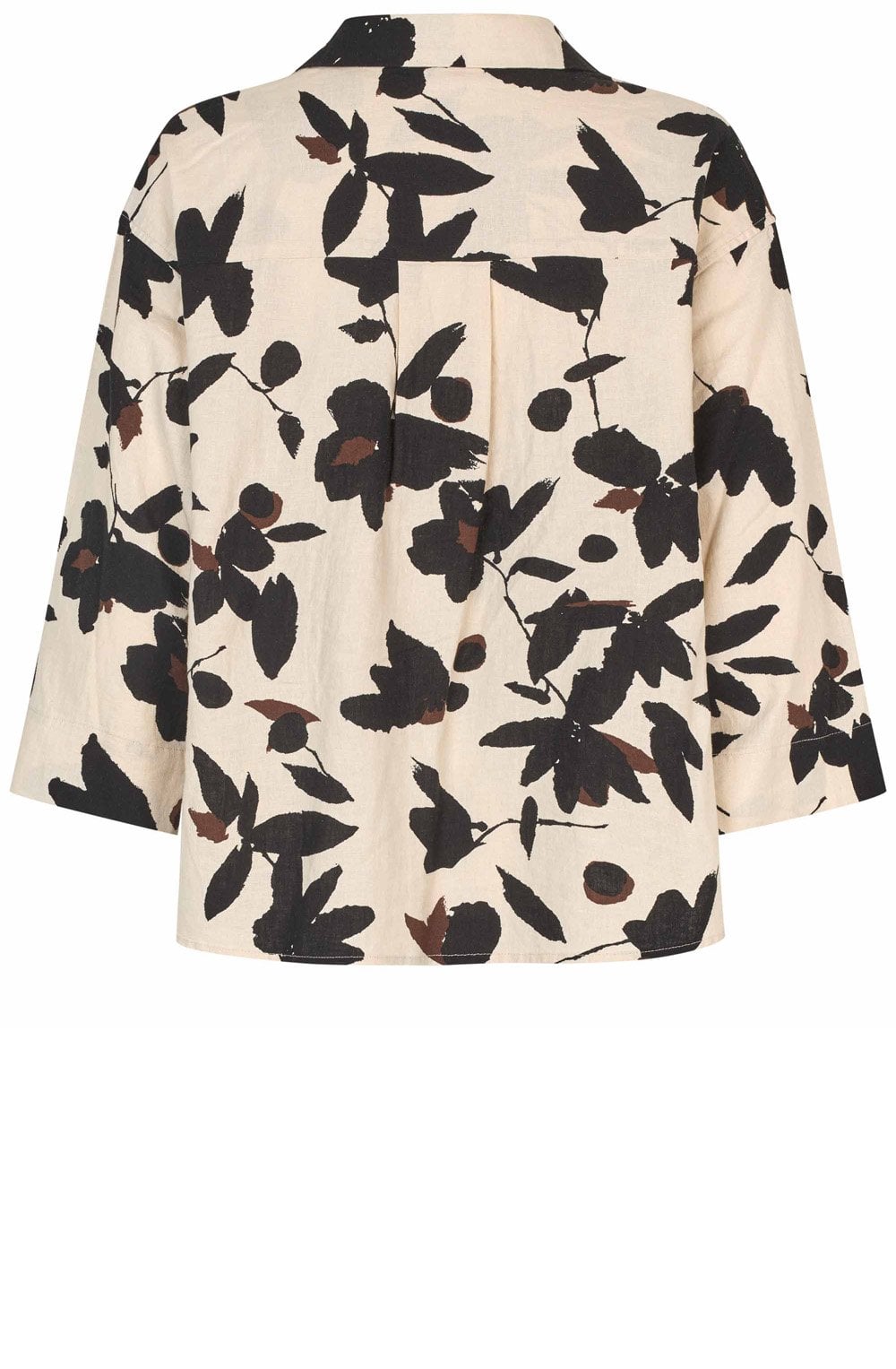 MaDarale Chestnut Linen Mix Blouse