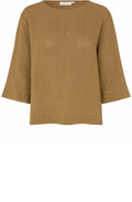 MaDarmi Dull Gold Woven Blouse