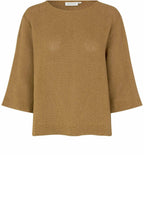 MaDarmi Dull Gold Woven Blouse