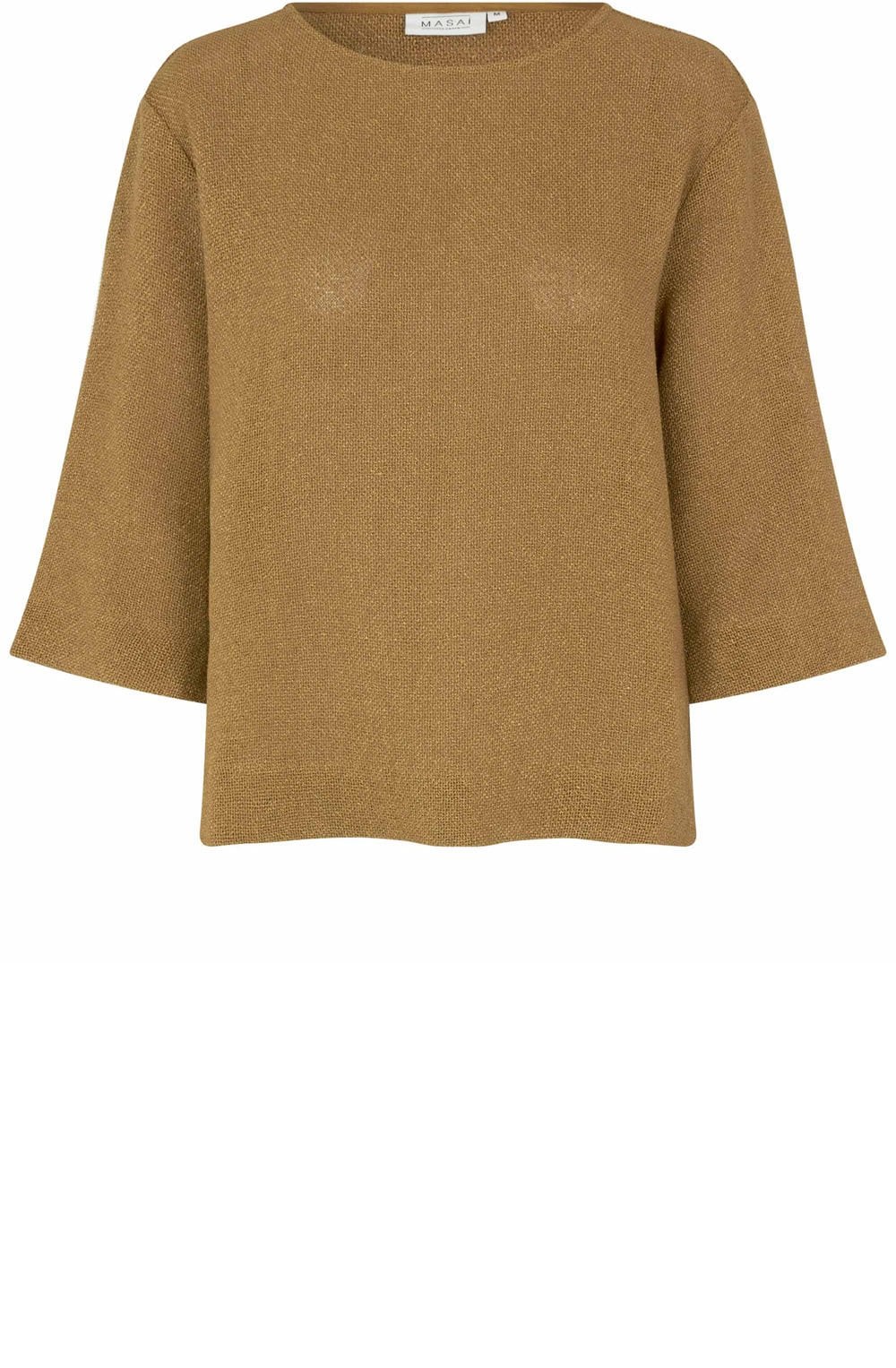 MaDarmi Dull Gold Woven Blouse