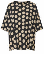 MaDegana Black Polka Dot Blouse