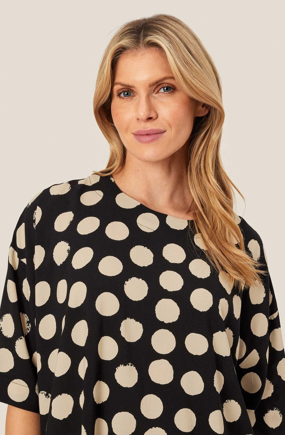 MaDegana Black Polka Dot Blouse