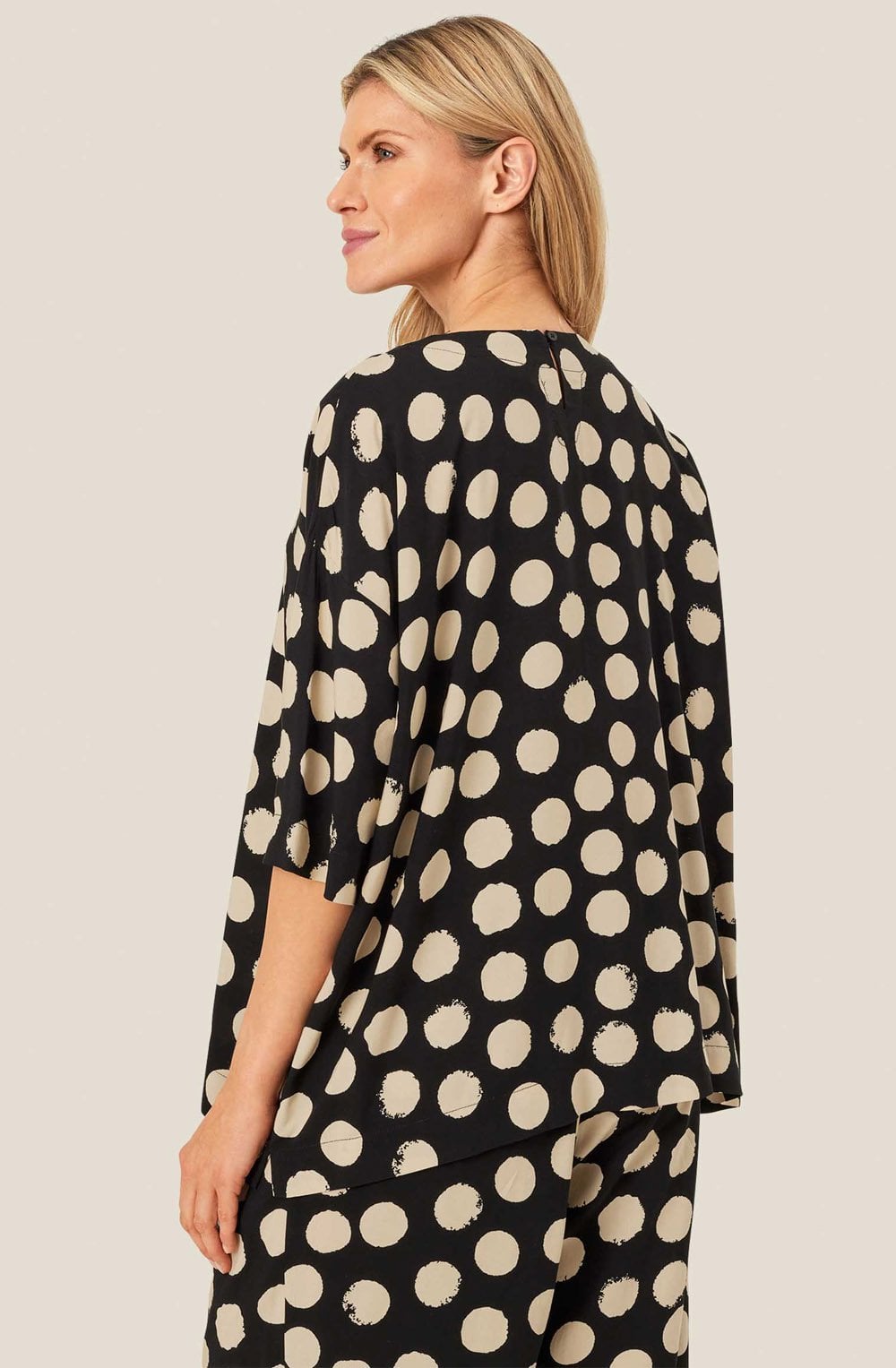 MaDegana Black Polka Dot Blouse