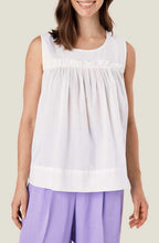 MaDina White Sleeveless Top