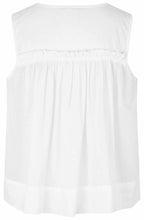 MaDina White Sleeveless Top